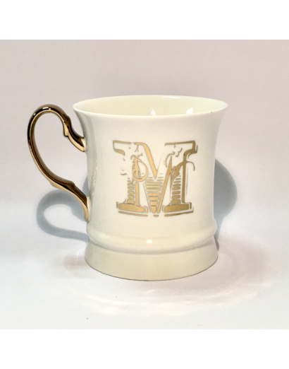 Mug lettera M gold Livellara